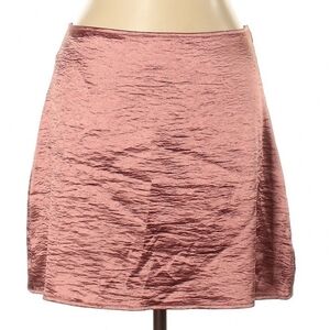 Express Pink Satin Mini Skirt size 4